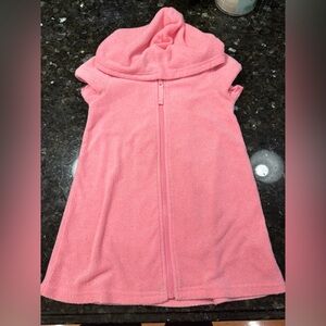 RuffleButts Bubble Gum Terry Full-Zip Cover Up